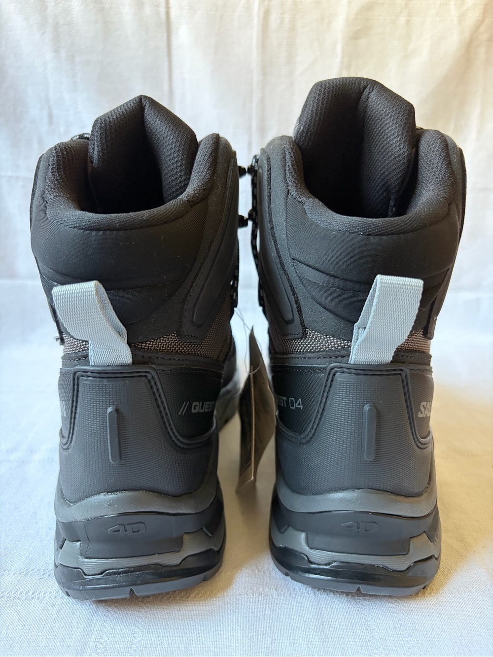 NEW Salomon Quest 4 GTX Gore-Tex Hiking Boots Gray Waterproof Tactical Size 10 - Picture 4 of 10